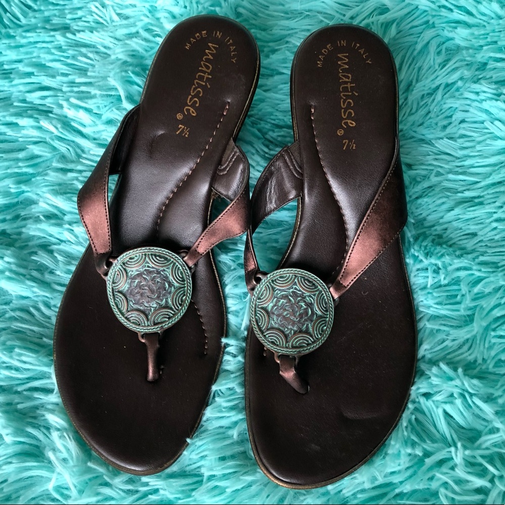 *MATISSE super cute copper straps sandal low heel